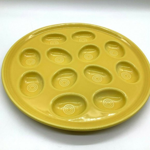 Fiesta Yellow Egg Platter - Picture 11 of 11